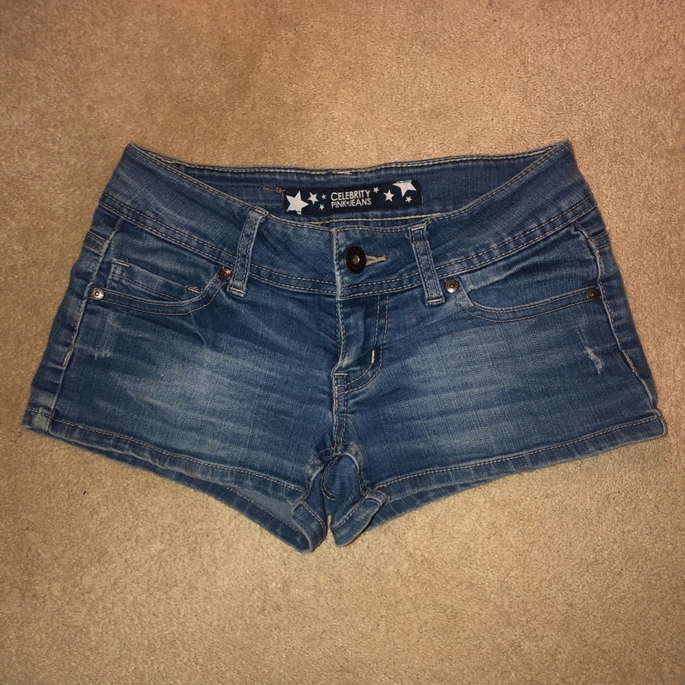 Celebrity Pink Jean Shorts